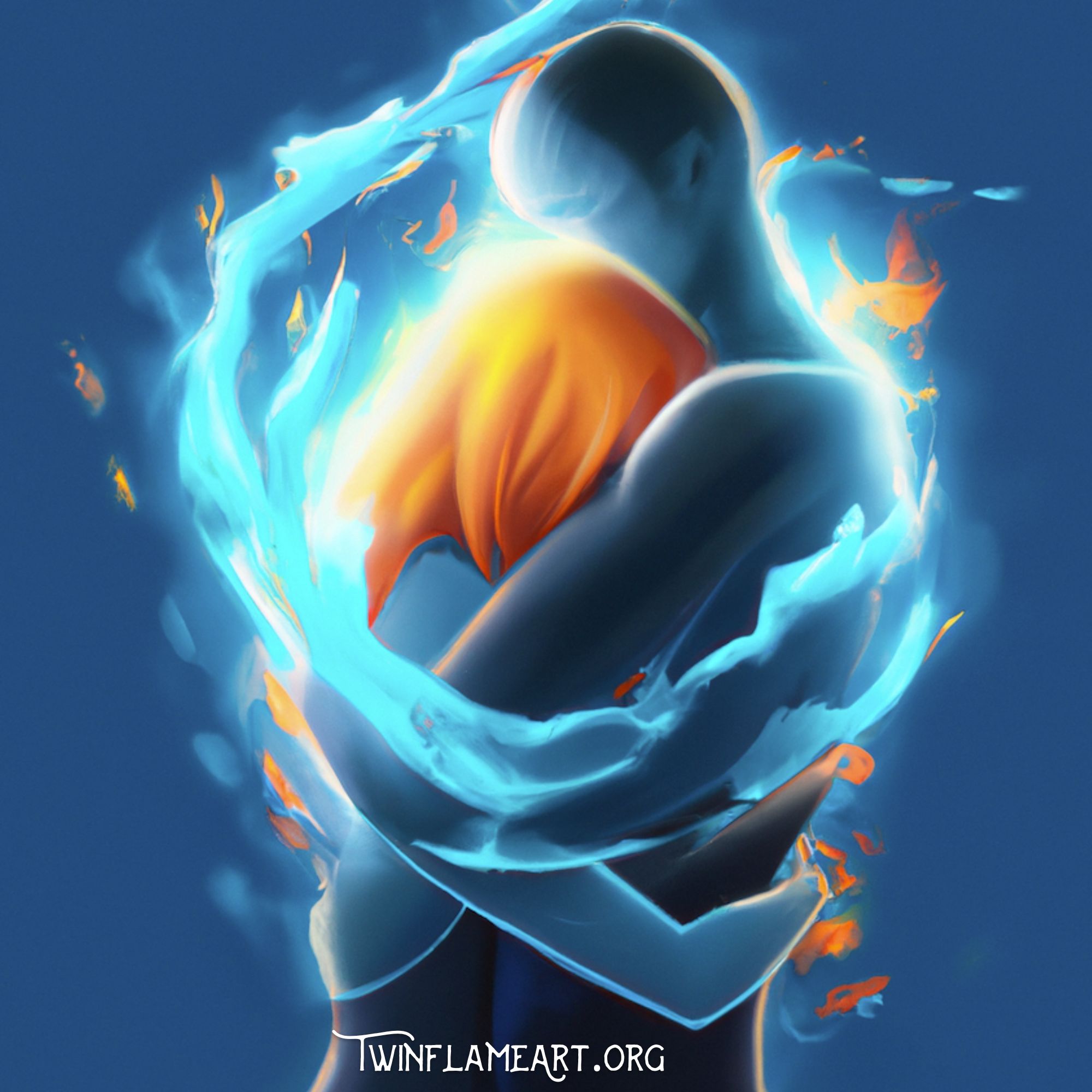 Twin Flame Fire And Ice Artwork Twin Flame Art