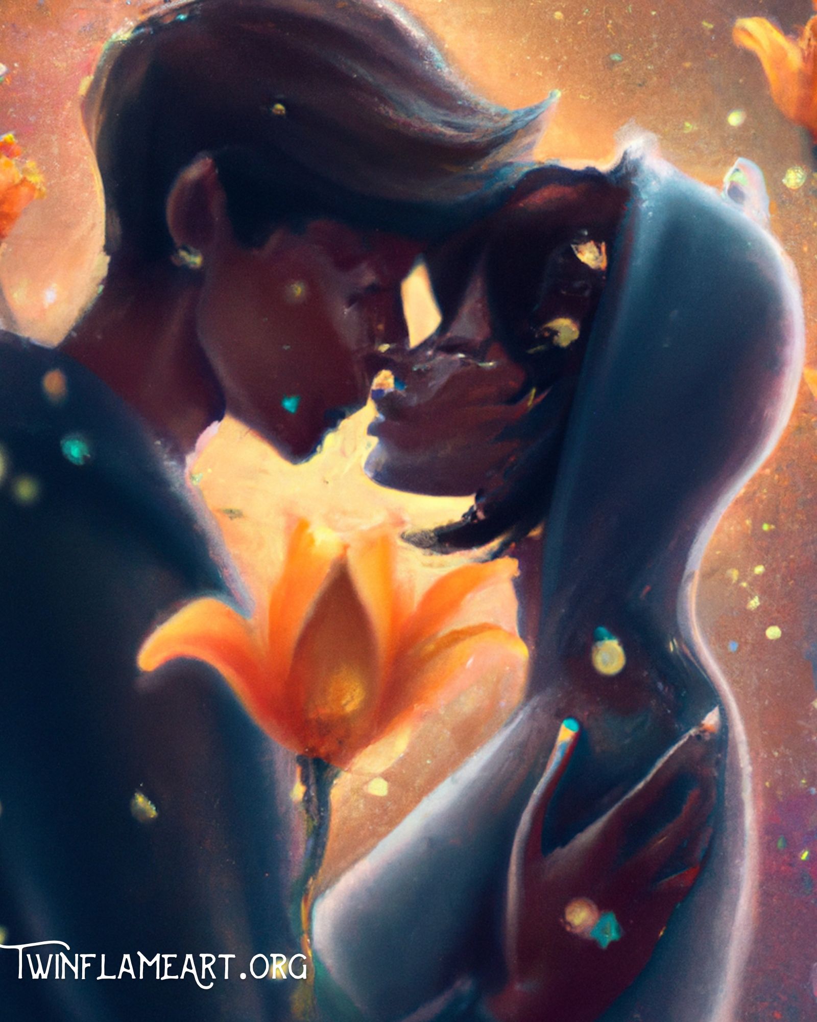 Twin Flames in Spring Art